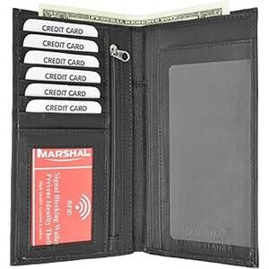 MRDP Genuine Leather Men Long Wallet Pockets...